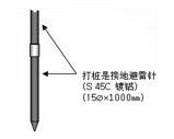  鉆探式接地避雷針